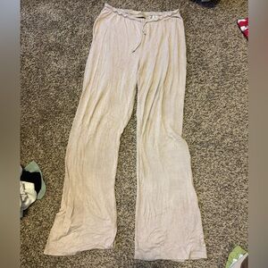 Elie Tahari Beige Wide Leg Pants